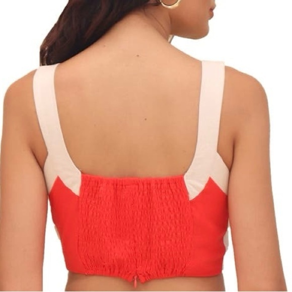 🌼🌼HOST PICK🌼🌼Color Block Linen Blend Crop Top by Avec Les Filles - Picture 2 of 3